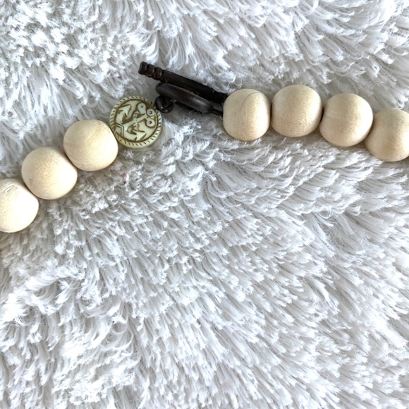 Anchor Beads Coconut Wood Necklace - Picture 3 of 6
